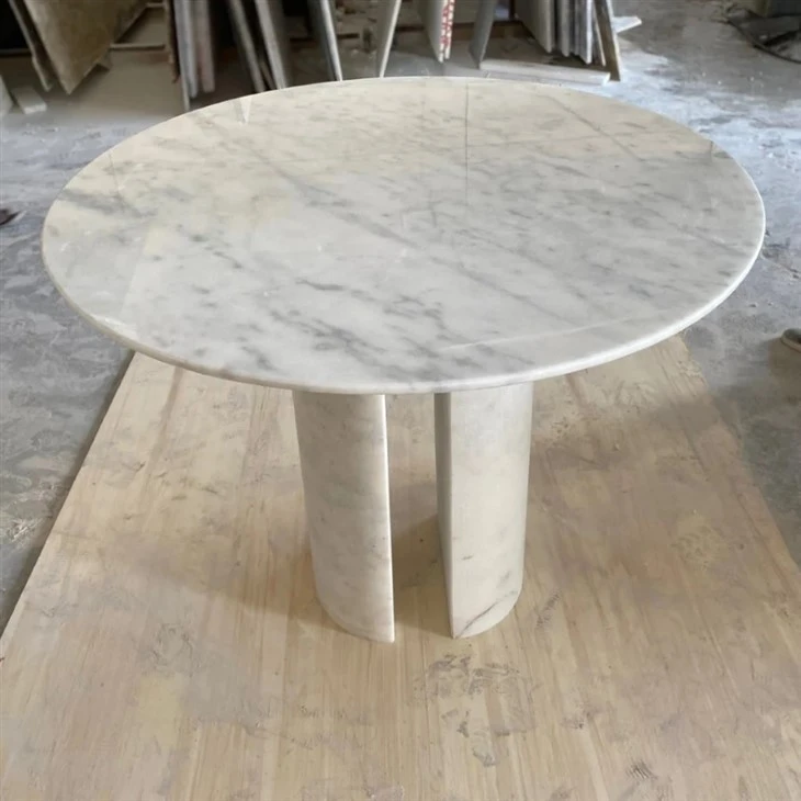 Cararra Marble Side Table