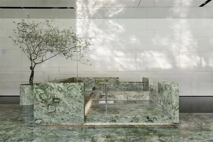 Bvlgari Green Marble Slabs