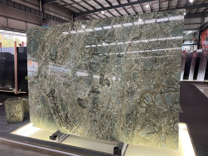 Bvlgari Green Marble Slabs