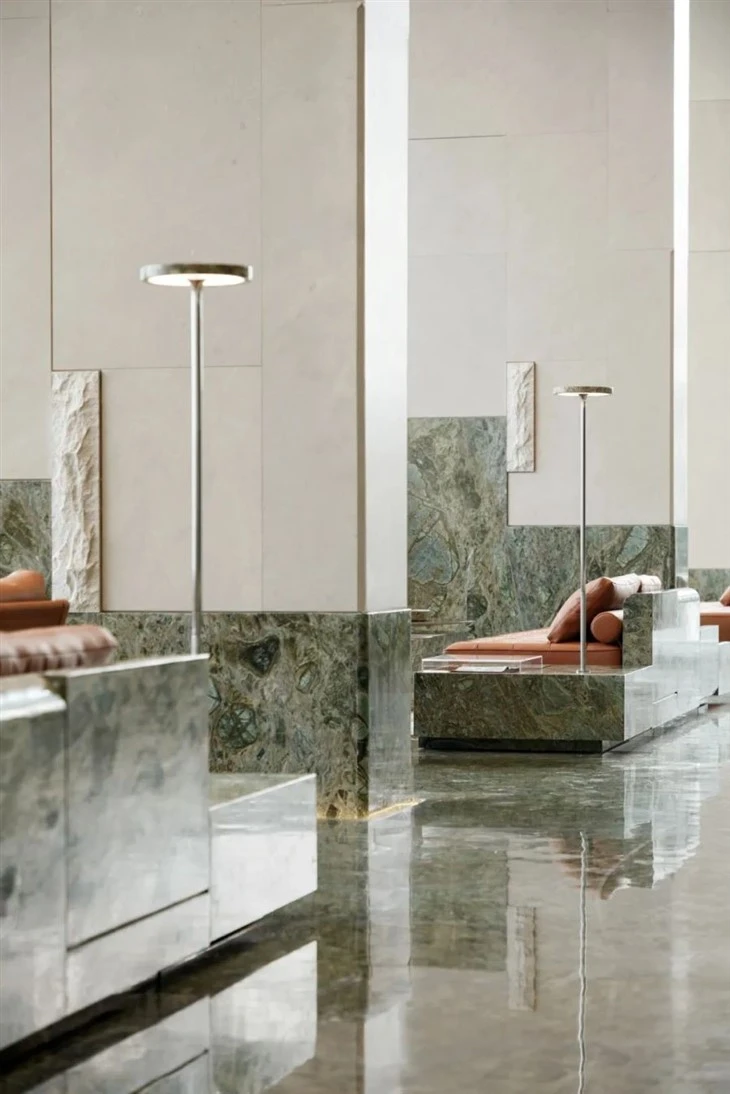 Bvlgari Green Marble Slabs