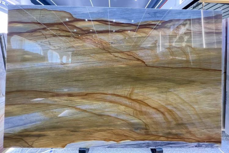 Azul Palomino Quartzite Golden Desert Slab Azul Palomino Quartzite Golden Desert Slab